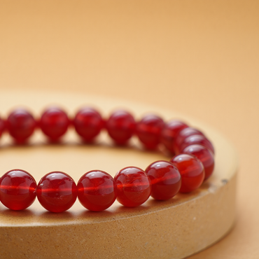 Strengthen Planet Mars (Mangal) and Sun: Red Carnelian Bracelet - Abhimantrit & Certified