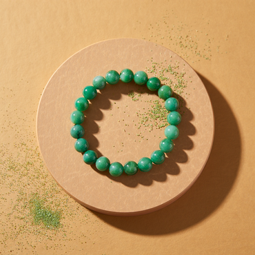Promotes Wealth Attraction & Money Growth: Green Aventurine Bracelet - Abhimantrit & Certified