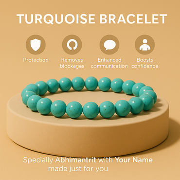 Speak with confidence: Turquoise Bracelet - Abhimantrit & Certified