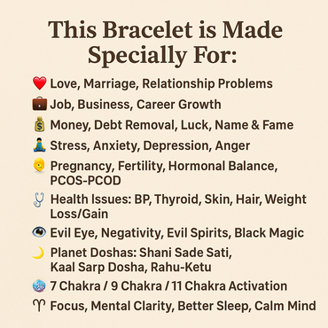 Customize Bracelet - Abhimantrit by Expert Astrologer