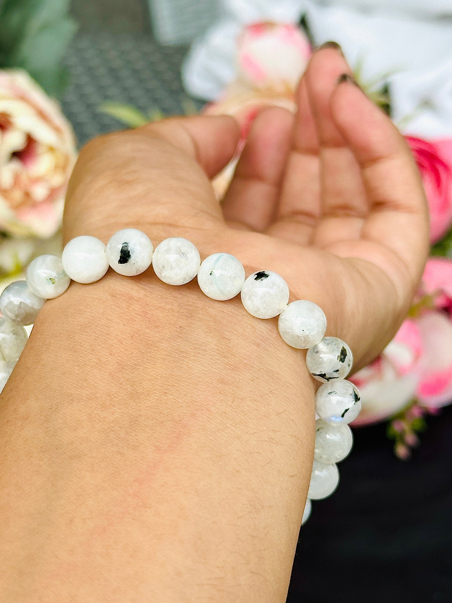 Mental Stress Relief & Confidence Bracelet (MoonStone) – Abhimantrit & Certified
