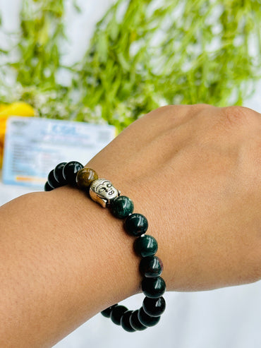 Relief Body Pain (Arthritis Pain) and Improve Immune System: Blood Stone Bracelet - Abhimantrit & Certified