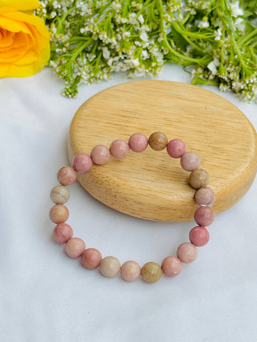 Rhodochrosite Bracelet - Abhimantrit & Certified