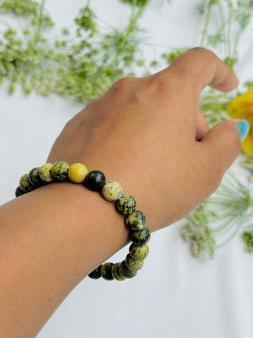 Balances Your Energy & Improves Communication: Serpentine Bracelet - Abhimantrit & Certified