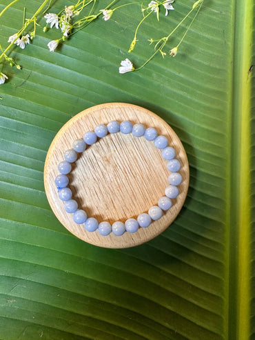 Angelic Support: Angelite Bracelet - Abhimantrit & Certified