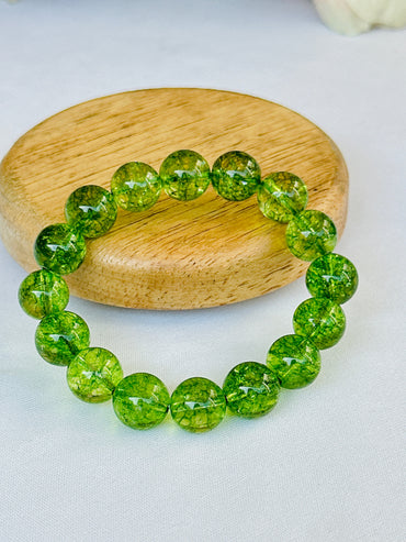 Stress Relieve and Removes Tension: Peridot Bracelet - Abhimantrit & Certified