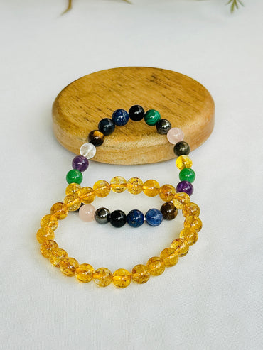 Sarkari Naukari ka Ramban: Govt & Competitive Exam & Yellow Citrine Bracelet - Abhimantrit & Certified