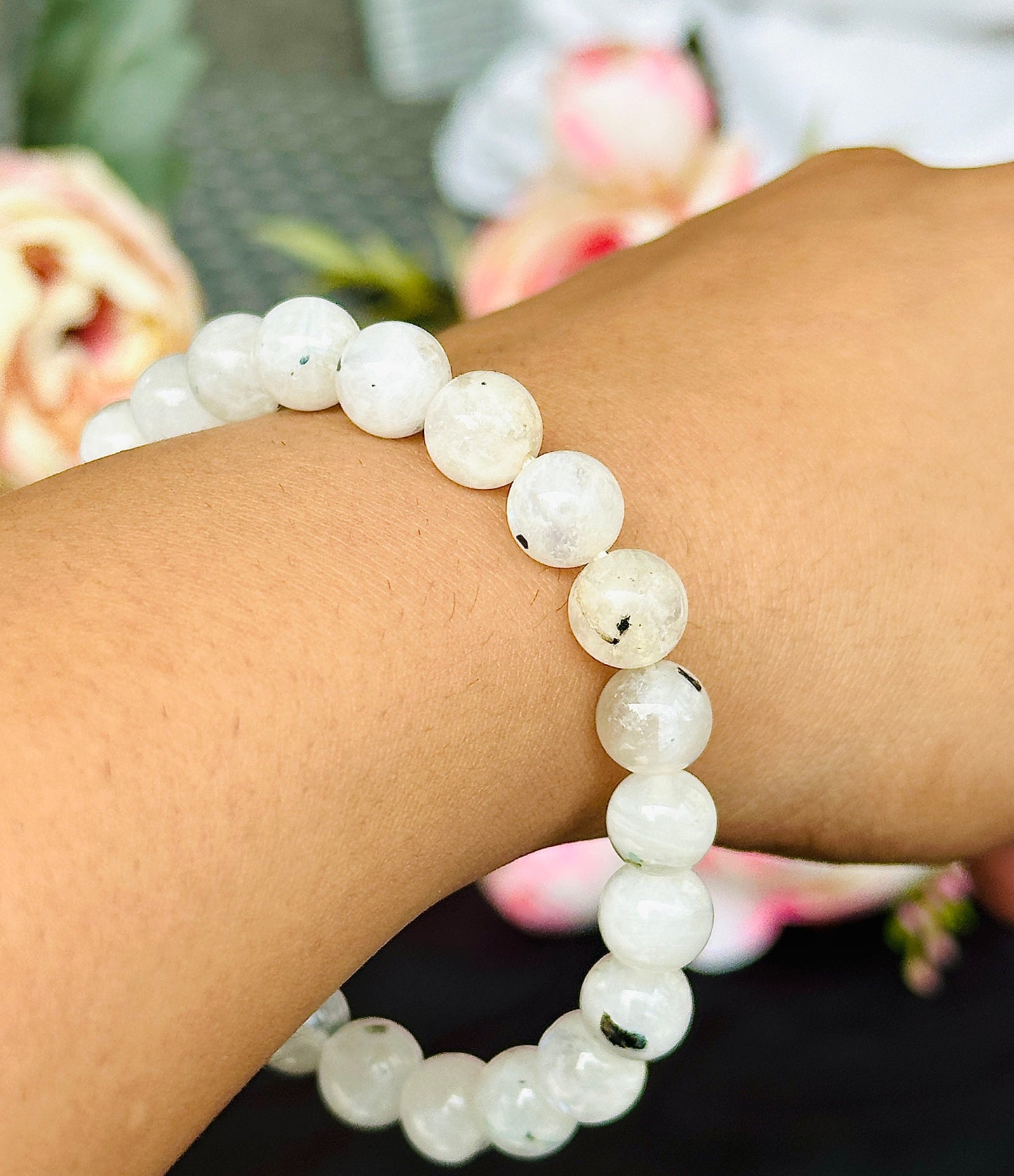 Mental Stress Relief & Confidence Bracelet (MoonStone) – Abhimantrit & Certified