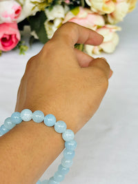 Aqua Marine Bracelet - Abhimantrit & Certified