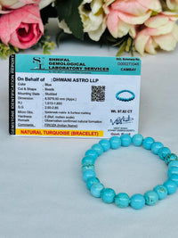 Speak with confidence: Turquoise Bracelet - Abhimantrit & Certified