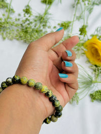 Balances Your Energy & Improves Communication: Serpentine Bracelet - Abhimantrit & Certified