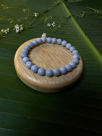 Angelic Support: Angelite Bracelet - Abhimantrit & Certified