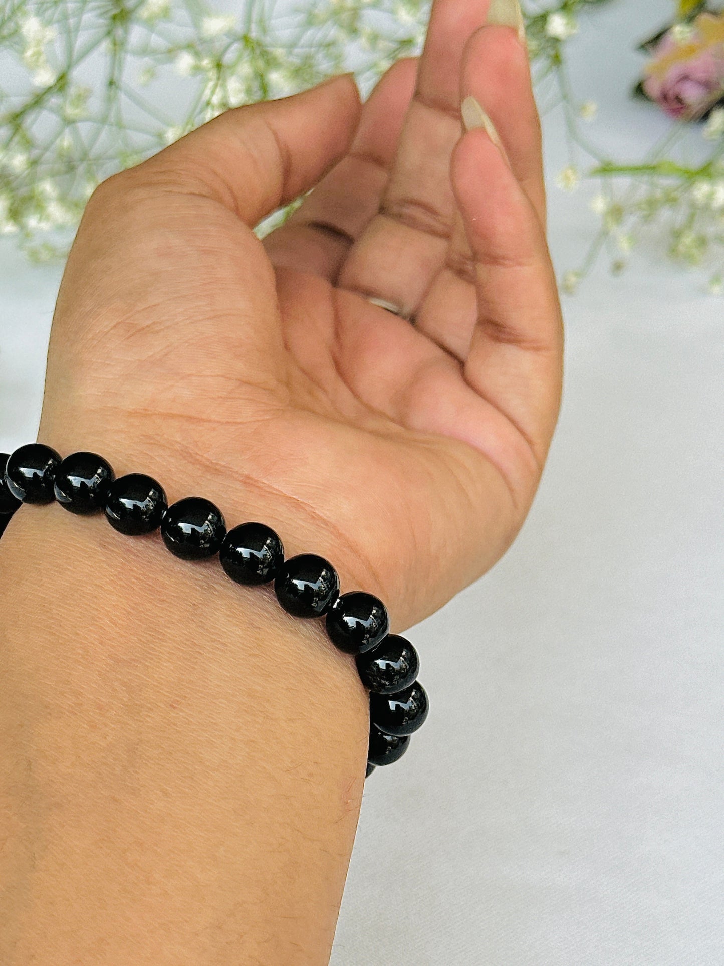 Remove Psychic Smog from Your Aura (Black Obsidian) Bracelet - Abhimantrit & Certified