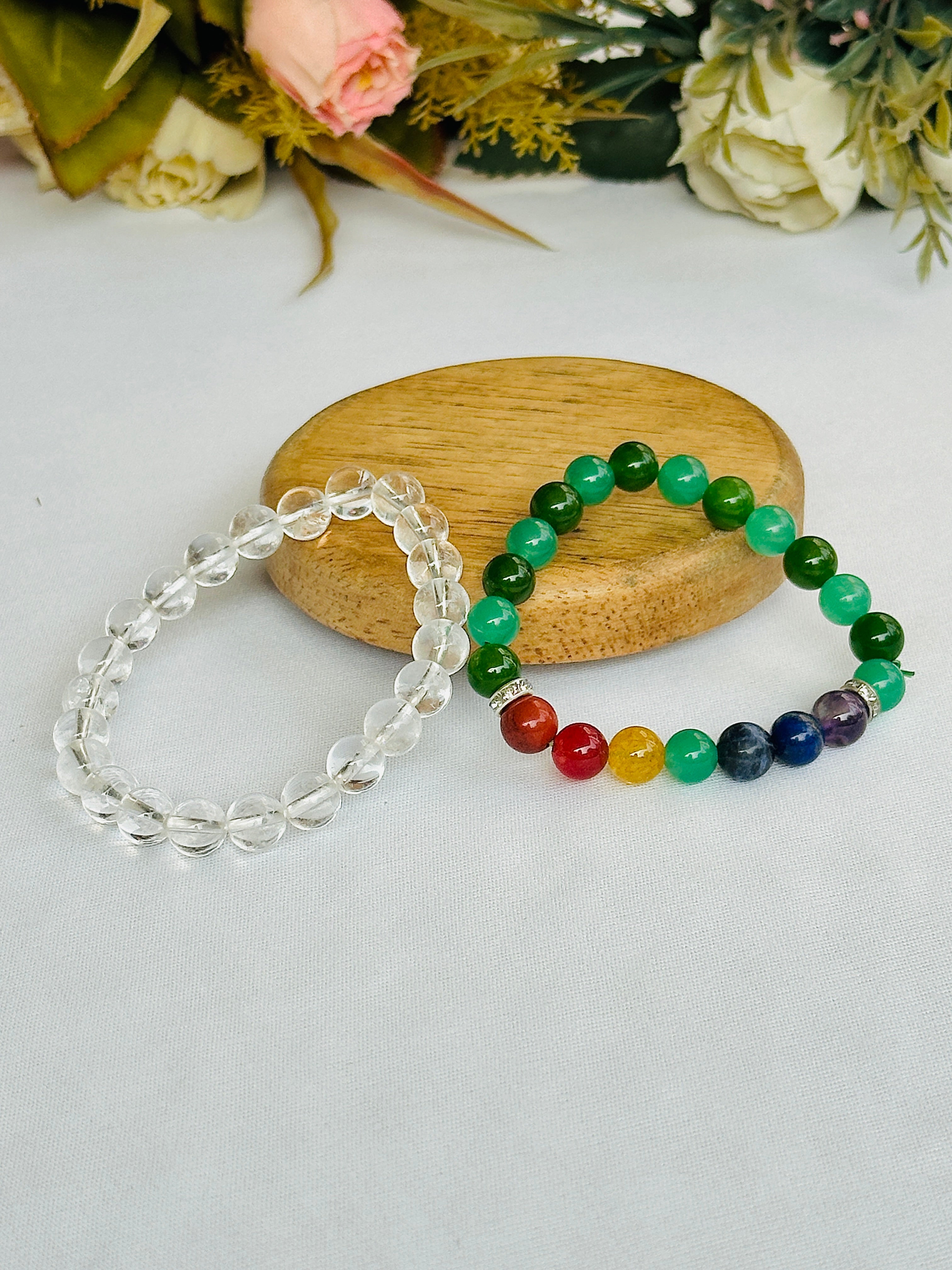 Key to Success: Clear Quartz and Academic & Career Success Bracelet - Abhimantrit & Certified