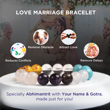 Premium Love Marriage Bracelet - Abhimantrit & Certified