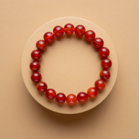Strengthen Planet Mars (Mangal) and Sun: Red Carnelian Bracelet - Abhimantrit & Certified